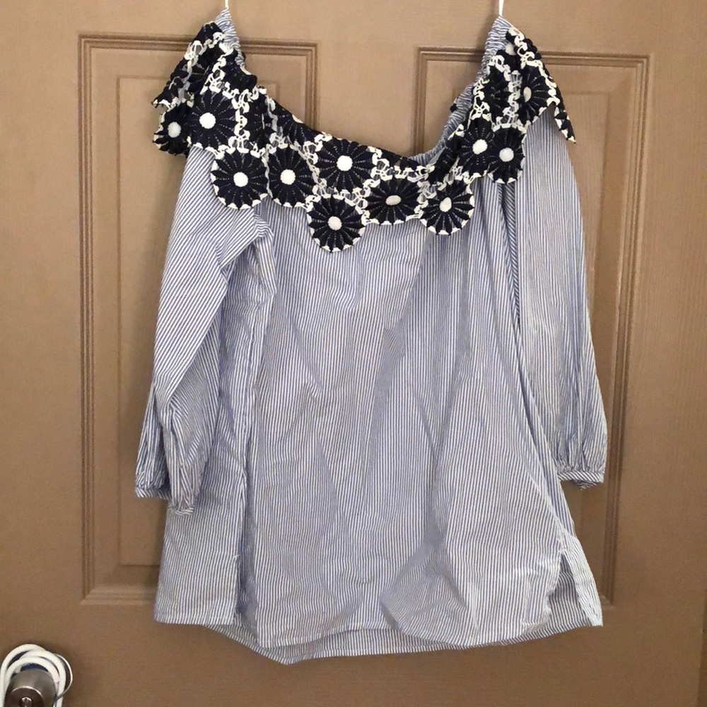 Loft off the shoulder top